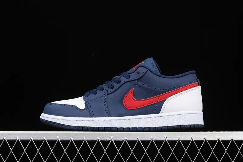 All categories Air Jordan Jordan series basketball shoes Air Jordan 1 Low G version pure original Air Jordan 1 Low AJ1 Joe 1 Patriot blue and red low-top cultural and leisure sports sneakers CZ8454-400